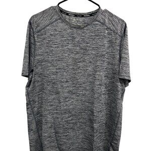 Russel Dri-Power 360 Short Sleeve Athletic T-Shirt Heather Gray Workout Active